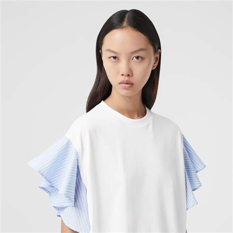 burberry tshirt ruffle arme|Burberry clothing website.